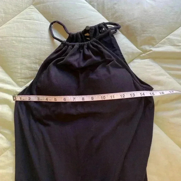 Athleta Malti Maxi Black High Low Hem, Halter Top #983210 in Size Small. - Picture 6 of 14